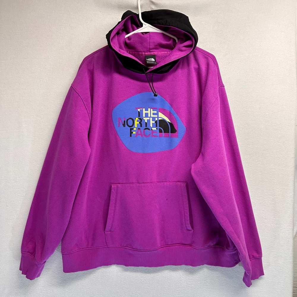 The North Face Hoodie Womens XXL Purple Walls Are Meant For Climbing Graphic